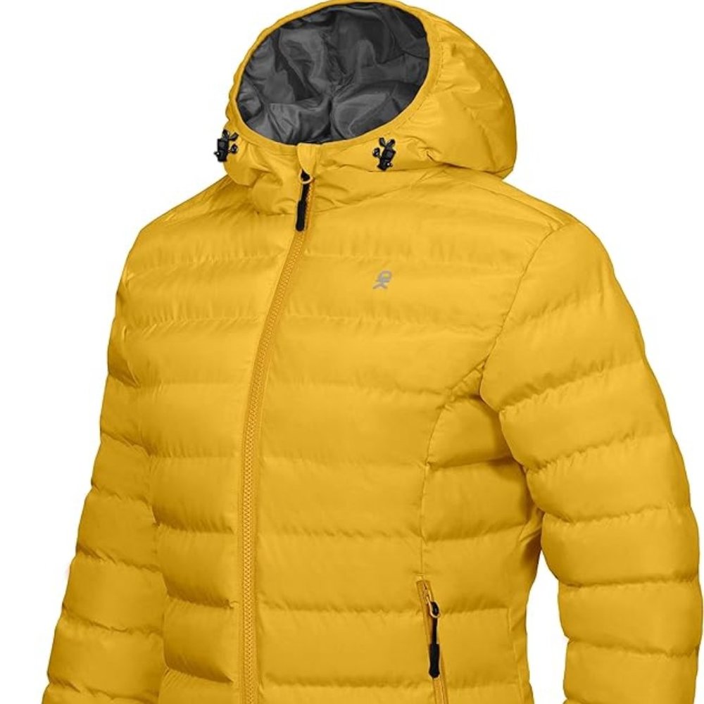 Women's Yellow Puffer Jacket